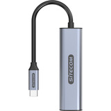 Sitecom USB-C naar Ethernet 1 Gigabit adapter Grijs, 0.15 meter
