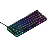 SteelSeries Apex Pro Mini RGB mechanisch gaming toetsenbord Zwart, US lay-out (QWERTY), SteelSeries OmniPoint 2.0, 60%, RGB leds, Double Shot PBT Keycaps