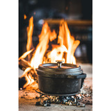 The Windmill Onderzetter Zwart, 22 cm, Gepoedercoat staal