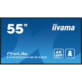 iiyama ProLite LH5560UHS-B2AG 54.6" 4K Ultra HD Public Display Zwart (mat), HDMI, LAN, WiFi, USB, Audio, Android 11