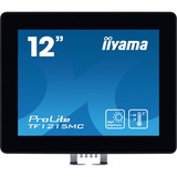 iiyama ProLite TF1215MC-B1 12.1" touchscreen monitor Zwart, VGA, HDMI, DisplayPort 