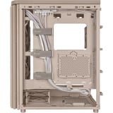 ASUS ASUS PROART PA401 WOOD MESH PWM BEIGE midi tower behuizing Beige | 2x USB-A | 1x USB-C | Window