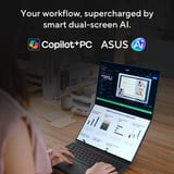 ASUS Zenbook DUO UX8407AA-SN481WS 14"  Copilot+ 2-in-1 laptop Donkergrijs | Core Ultra 9 386H | Arc B390 | 32 GB | 1 TB SSD | Touch