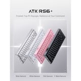 ATK RS6 Ultra+ Series Aluminum Magnetic Switch Keyboard - Azure Fairy Lichtblauw, US lay-out (QWERTY), ATK Ice Blade Pro, 80% (TKL)