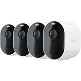 Arlo Pro 4 Spotlight Camera, 4 stuks beveiligingscamera Wit