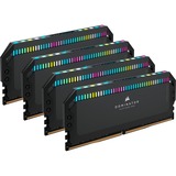 Corsair 64 GB DDR5-6400 Quad-Kit werkgeheugen Zwart, CMT64GX5M4B6400C32, Dominator Platinum, XMP
