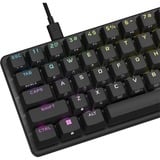Corsair K65 PRO MINI RGB mechanisch gaming toetsenbord Zwart, US lay-out (QWERTY), Corsair OPX, 65%, RGB leds, 65%, PBT double-shot