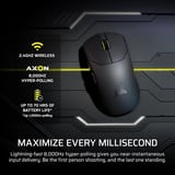 Corsair SABRE v2 PRO ULTRALIGHT gaming muis Zwart, 100 - 33.000 dpi, 2,4 GHz / USB 2.0