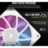 Corsair iCUE LINK RX120 RGB Triple Refurbished case fans Wit, 3 stuks, 120 x 120 x 25 mm, PWM, 3 stuks, Incl. Hub