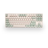 Ducky One 3 Matcha TKL, toetsenbord Crème/groen, US lay-out, Cherry MX Blue, PBT Double Shot, hot swap