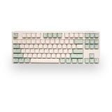 Ducky One 3 Matcha TKL mechanisch toetsenbord Crème, US lay-out (QWERTY), Cherry MX Blue, 80% (TKL)	, PBT Double Shot, hot swap
