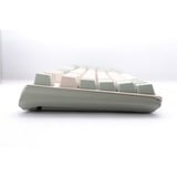 Ducky One 3 Matcha TKL mechanisch toetsenbord Crème, US lay-out (QWERTY), Cherry MX Blue, 80% (TKL)	, PBT Double Shot, hot swap