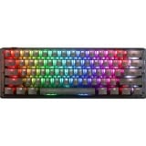 Ducky One 3 Mini Aura RGB mechanisch toetsenbord Zwart, US lay-out (QWERTY), Cherry MX Silent Red, 60%, ABS Double Shot, hot swap