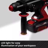 EINHELL Accu Boorhamer TE-HD 18/20 Li (1x4,0Ah) Rood/zwart, Incl. 1x 4.0 Ah Power X-Change accu en lader