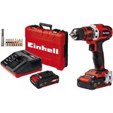 Einhell TE-CD 18/40 Li Kit schroeftol Rood/zwart, Koffer, snellader en 2 accu's (2Ah) inbegrepen