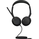 Jabra JBR Evolve2 50 USB-C MS Stereo on-ear headset Zwart