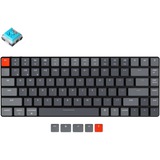 Keychron K3-E2 V2, toetsenbord Grijs/grijs, US lay-out, RGB leds, TKL, ABS, hot swap, Bluetooth 5.1