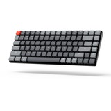 Keychron K3-E2 V2, toetsenbord Grijs/grijs, US lay-out, RGB leds, TKL, ABS, hot swap, Bluetooth 5.1