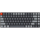 Keychron K3-E2 V2, toetsenbord Grijs/grijs, US lay-out, RGB leds, TKL, ABS, hot swap, Bluetooth 5.1
