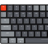 Keychron K3-E2 V2, toetsenbord Grijs/grijs, US lay-out, RGB leds, TKL, ABS, hot swap, Bluetooth 5.1
