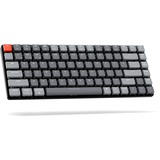 Keychron K3-E2 V2, toetsenbord Grijs/grijs, US lay-out, RGB leds, TKL, ABS, hot swap, Bluetooth 5.1
