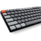 Keychron K3-E2 V2, toetsenbord Grijs/grijs, US lay-out, RGB leds, TKL, ABS, hot swap, Bluetooth 5.1