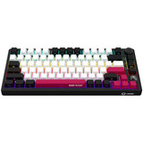 LORGAR KBP7075W RGB mechanisch gaming toetsenbord Zwart, US lay-out (QWERTY), LOGAR Toxic Purple, 75%, RGB, Hot-swappable, PBT Double-shot, Bluetooth | 2.4GHz | USB