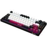 LORGAR KBP7075W, gaming toetsenbord Zwart, US lay-out, 75%, RGB, Hot-swappable, PBT Double-shot, Bluetooth / 2.4GHz / USB