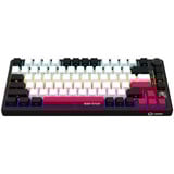 LORGAR KBP7075W, gaming toetsenbord Zwart, US lay-out, 75%, RGB, Hot-swappable, PBT Double-shot, Bluetooth / 2.4GHz / USB