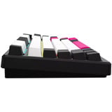 LORGAR KBP7075W, gaming toetsenbord Zwart, US lay-out, 75%, RGB, Hot-swappable, PBT Double-shot, Bluetooth / 2.4GHz / USB