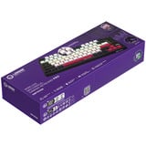 LORGAR KBP7075W, gaming toetsenbord Zwart, US lay-out, 75%, RGB, Hot-swappable, PBT Double-shot, Bluetooth / 2.4GHz / USB