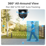 Reolink TrackMix G770 + Solar Panel 2 beveiligingscamera Wit/zwart, 4K/8MP UHD, 4G LTE, Incl. zonnepaneel