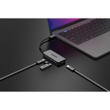 Sitecom USB-C naar 4x USB-C hub usb-hub Grijs