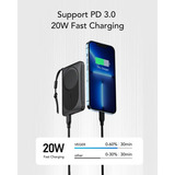 VEGER MagOn powerbank 10.000mAh Zwart