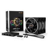 be quiet! Light Wings PWM 120 mm Triple Pack case fan Zwart, 3 stuks, 4-pins PWM fan-connector