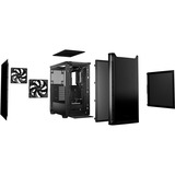 be quiet! PURE BASE 501 midi tower behuizing Zwart | 2x USB-A | 1x USB-C