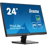 iiyama ProLite XU2463HSU-B1 23.8" monitor Zwart, 100Hz, HDMI, DisplayPort, USB, Audio, AMD FreeSync