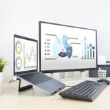 ACT Connectivity Laptopstandaard met afneembaar USB-C docking station Aluminium/grijs