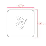 Arozzi ZONA Quattro Floor Pad - Black/Red beschermingsmat Zwart/rood