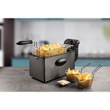 Bestron AF357A Friteuse met COOL ZONE technologie frituurpan Grijs/zwart