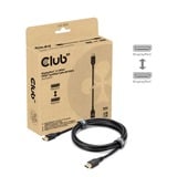 Club 3D DisplayPort 2.1 DP54 VESA Certified Cable 8K120Hz  kabel Zwart, 3 meter