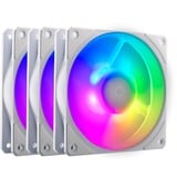Cooler Master Mobius 120P ARGB 120x120x25 case fans Wit, 3 stuks, 120 x 120 x 25 mm, PWM