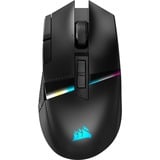 Corsair DARKSTAR WIRELESS MMO/MOBA Gaming muis Zwart, USB 2.0 | 2,4 GHz | Bluetooth | 100 - 26.000 dpi