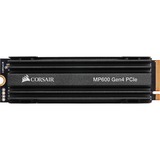 Corsair Force Series MP600 Rev 2, 500 GB SSD Zwart, CSSD-F500GBMP600R2, Gen4 PCIe x4 NVMe, M.2 2280