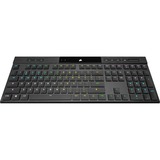 Corsair K100 AIR WIRELESS RGB Ultra-Thin Mechanical, gaming toetsenbord Zwart, US lay-out, Cherry MX-Technologie, RGB leds, SLIPSTREAM WIRELESS, Bluetooth