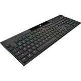 Corsair K100 AIR WIRELESS RGB Ultra-Thin Mechanical, gaming toetsenbord Zwart, US lay-out, Cherry MX-Technologie, RGB leds, SLIPSTREAM WIRELESS, Bluetooth