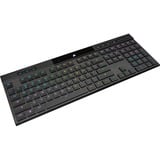 Corsair K100 AIR WIRELESS RGB Ultra-Thin Mechanical, gaming toetsenbord Zwart, US lay-out, Cherry MX-Technologie, RGB leds, SLIPSTREAM WIRELESS, Bluetooth