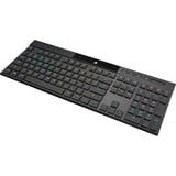 Corsair K100 AIR WIRELESS RGB Ultra-Thin Mechanical, gaming toetsenbord Zwart, US lay-out, Cherry MX-Technologie, RGB leds, SLIPSTREAM WIRELESS, Bluetooth