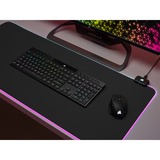 Corsair K100 AIR WIRELESS RGB Ultra-Thin Mechanical, gaming toetsenbord Zwart, US lay-out, Cherry MX-Technologie, RGB leds, SLIPSTREAM WIRELESS, Bluetooth