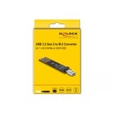 DeLOCK Combo Converter voor M.2 NVMe PCIe of SATA SSD met USB 3.2 Gen 2 